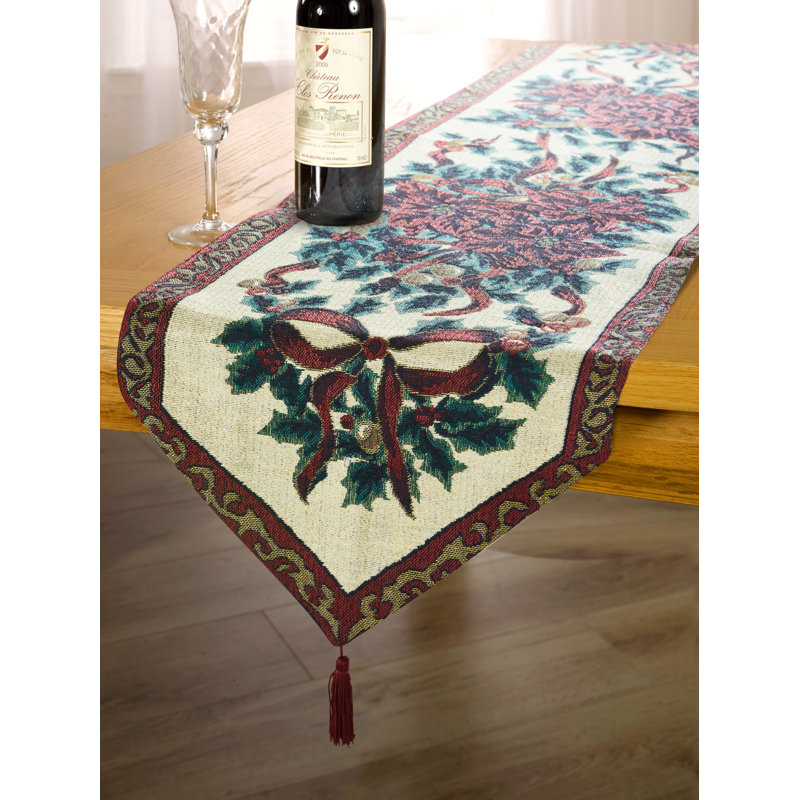 Poinsettia - Table Runner, Gold