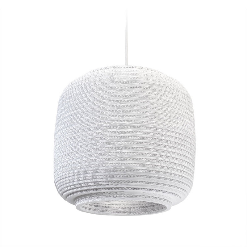 Scraplights Ausi 14 Pendant White, 14" H x 14.5" W x 14.5" D, White