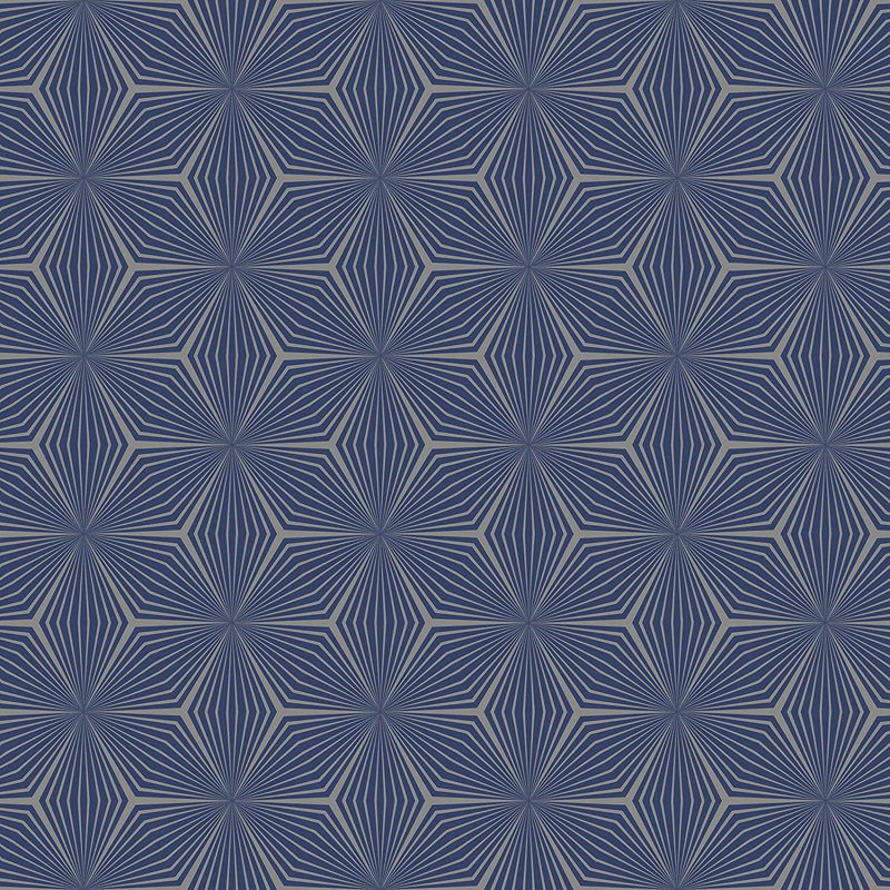 Sandiacre 10.05m x 53cm Glitter Wallpaper Roll, Blue/Silver