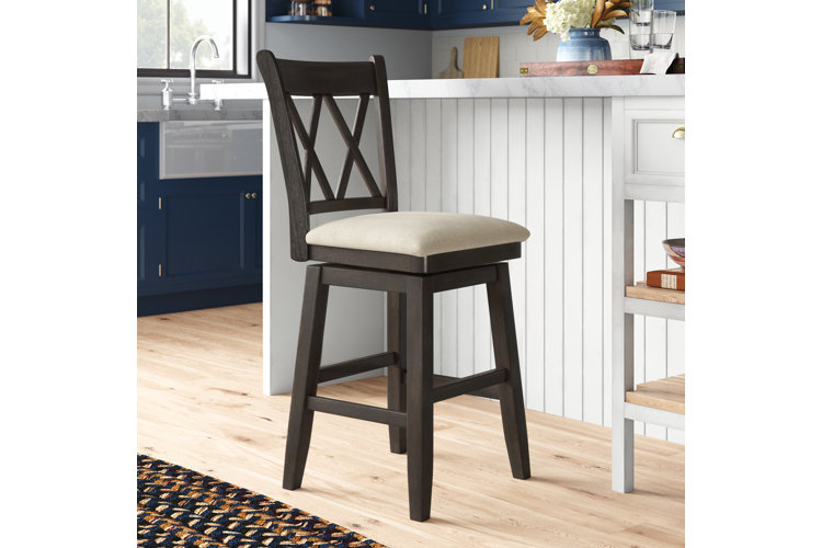 Fortville Swivel Upholstered Counter Stool
