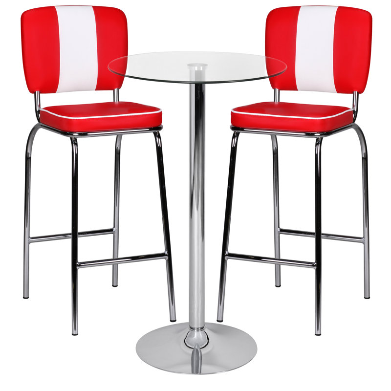 Round Glass Top Metal Base Dining Table