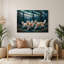 Chiens, art mural gris en métal Buhund-2070660189