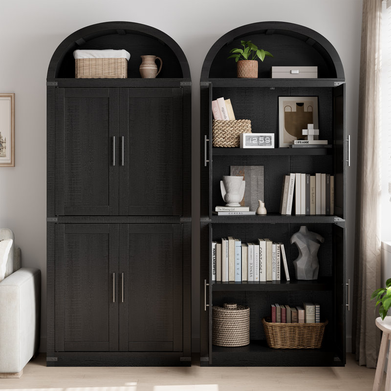 Armoire-bibliothèque Farmhouse, Noir