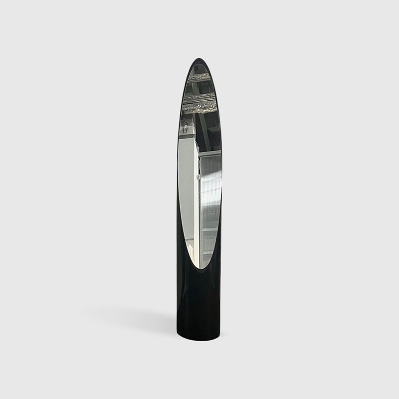 Miroirs allongés en fer pleine longueur, Noir