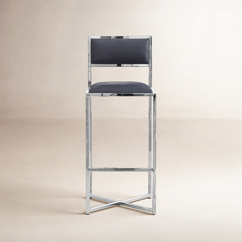 Tabouret de bar et de comptoir Malen, Tabouret de bar (siège d’une hauteur de 30 po), Cobalt
