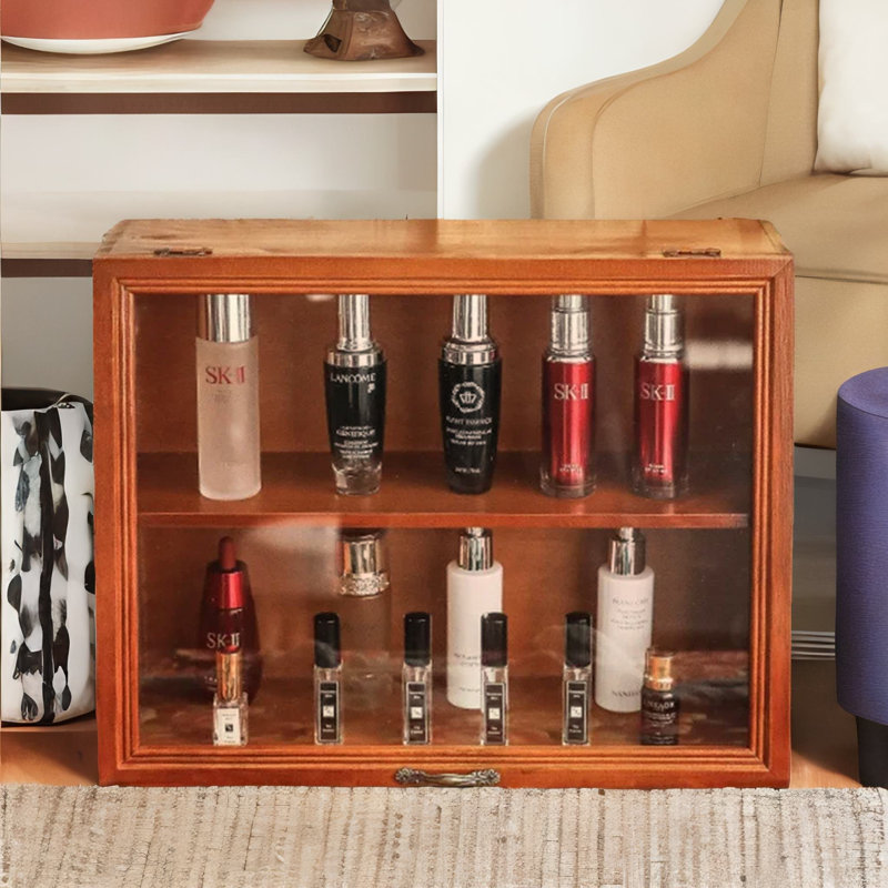Wooden 2 Tier Large Cabinet Retro