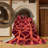 Machine Washable Trellis Pink Area Rug