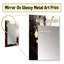 Gold and Red Fluid Fusion I - Gold Wall Mirror Decor-226068823