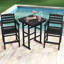  Ensemble de bar d'extérieur Hdpe, ensemble de chaises de bar et de table Adirondack haut (3 pièces)-114219513