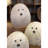  Tabletop River Rock Ghosts – 5 Inch Tall Handmade Halloween Figurines, Set of 3