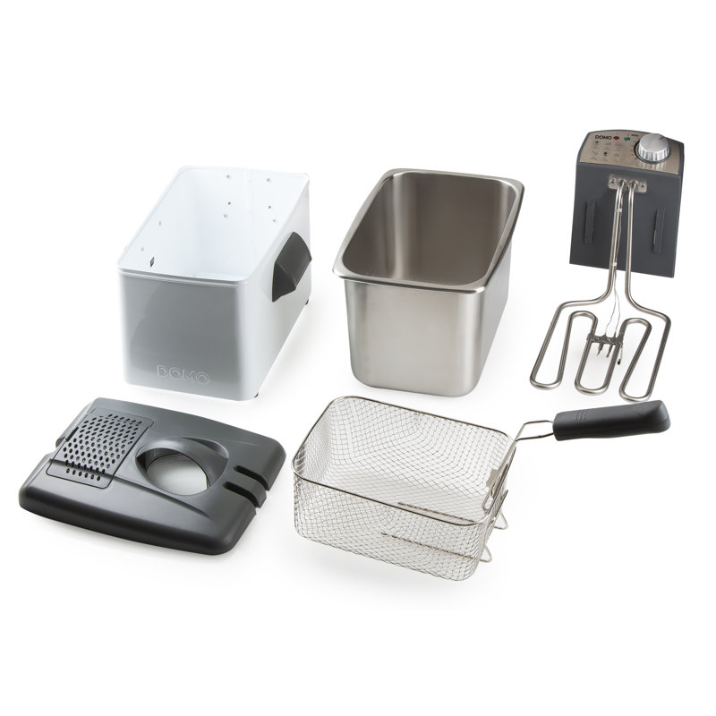 Domo 3000 Watt 4.5 Deep Fryer Accessory with Timer