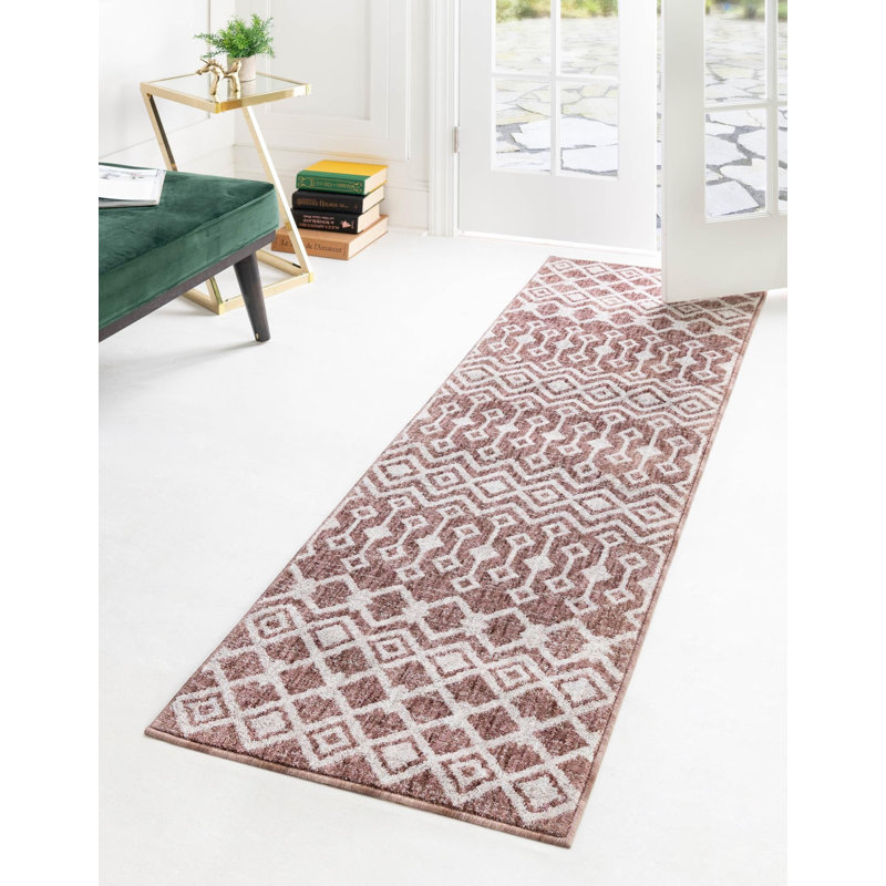 Barnkine Geometric Indoor Rug, Runner 2' x 8'