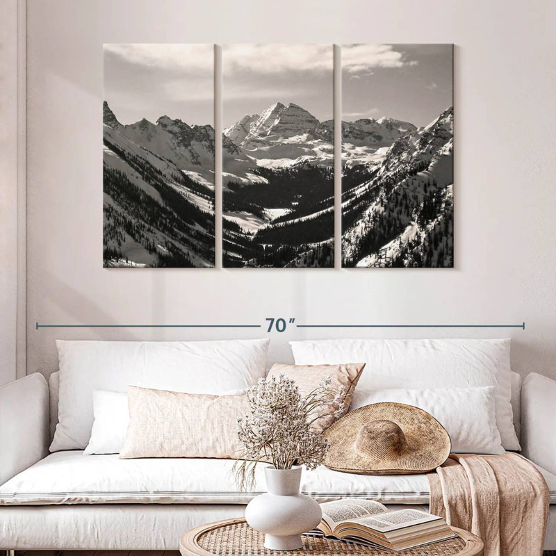 Alvord Winter In Maroon Bells, 32" H x 50" W
