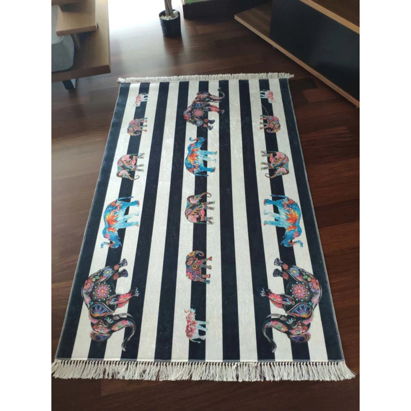 Tapis Masanao avec envers antidérapant, Rectangle 5 pi 11 po x 6 pi 7 po