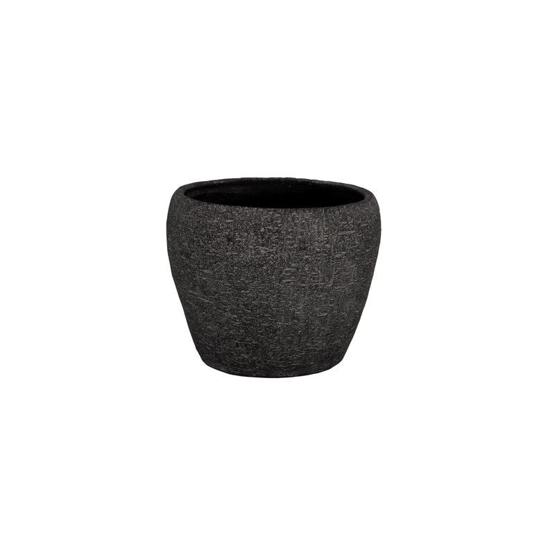 Pot de ciment noir
