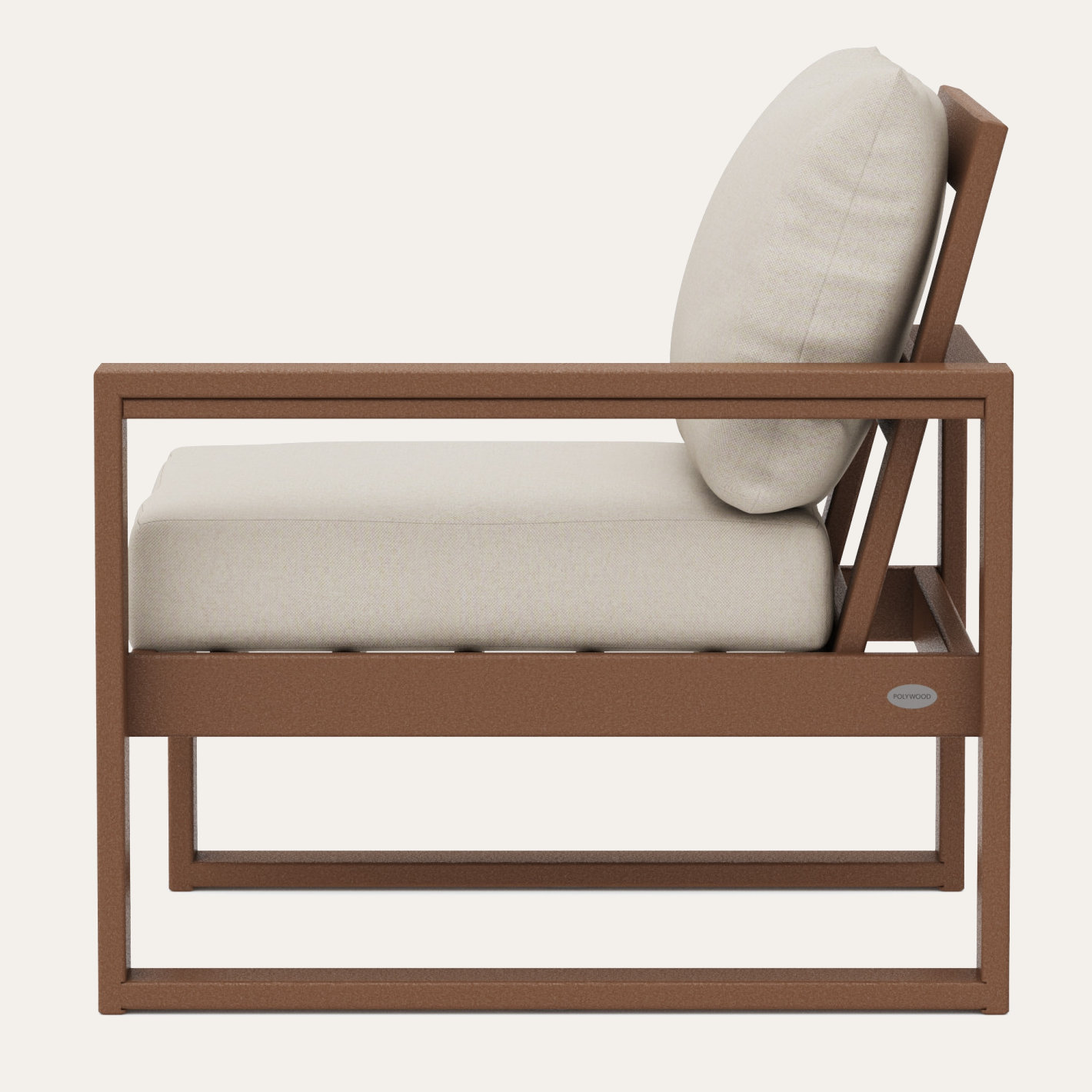 Edge Patio Lounge Chair, Dune Burlap Revolution®, Teak