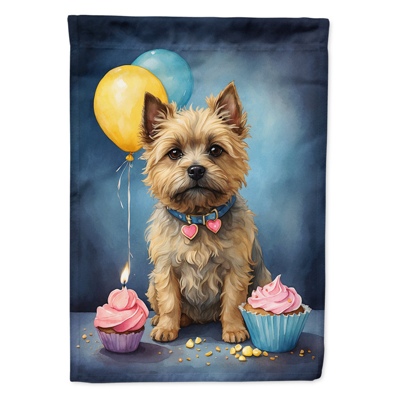 Drapeau «Happy Birthday House», Cairn terrier