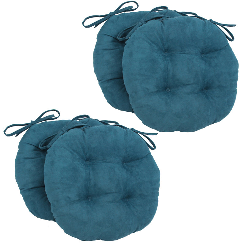 Outdoor 3.5'' Dining Chair Seat Cushion, Teal