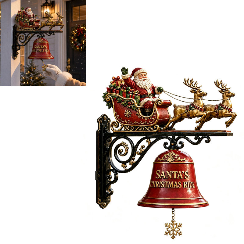 Décorations de Noël, Père Noël, sonnette décorative