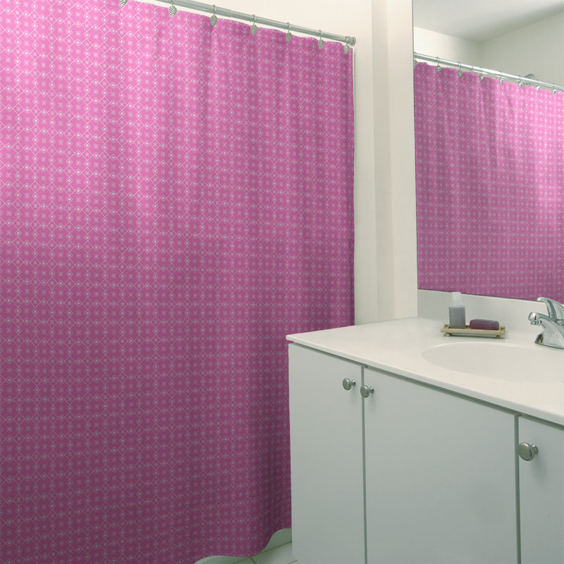 Rideau de douche simple Katelyn Elizabeth, Rose