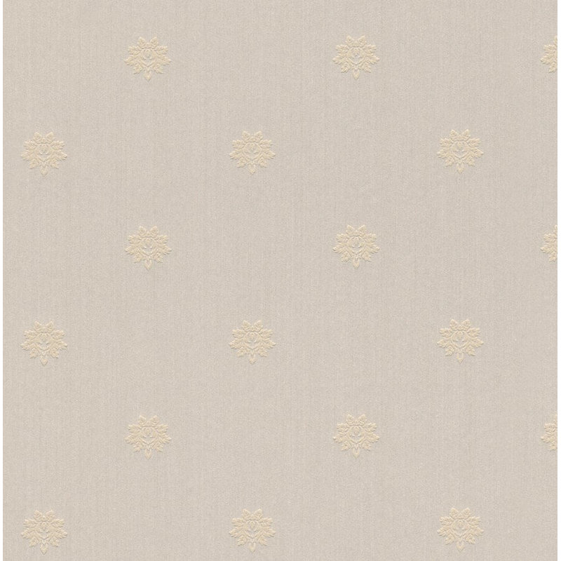 Rouleau de papier peint damassé l 33 pi x p 21 po Monaghan, Beige