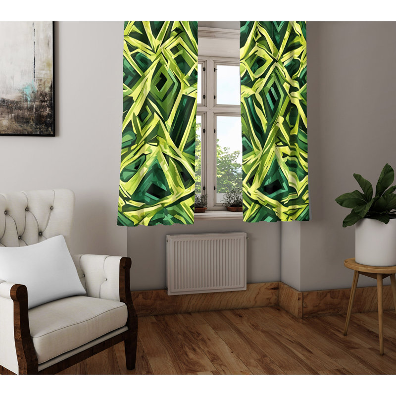 Semi Sheer Curtain Pair, 40" W x 82" L