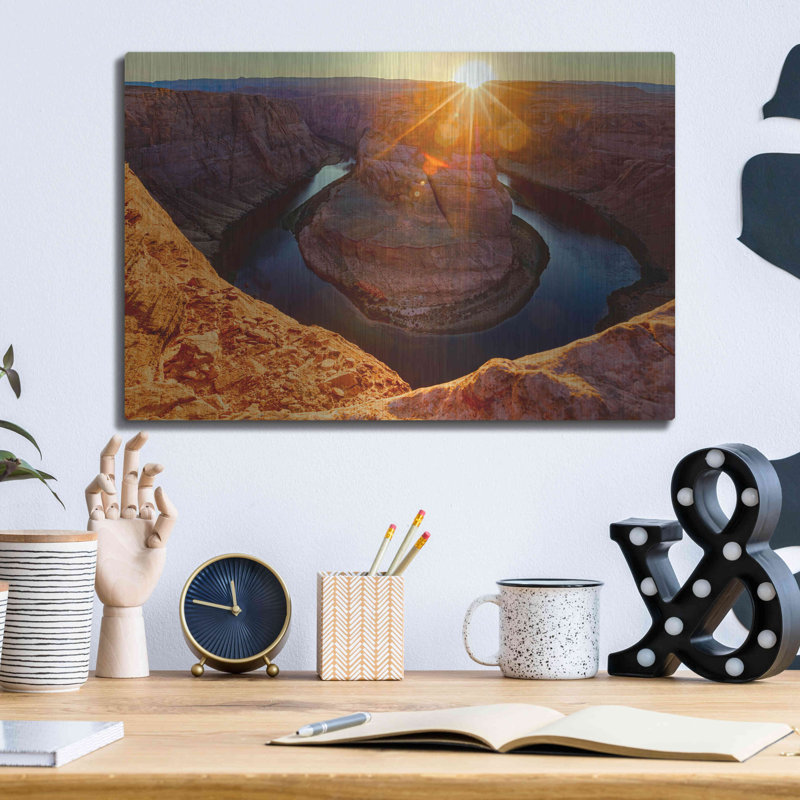  «Utah - Horshoe Bend», art mural en métal, H 12 po x l 16 po