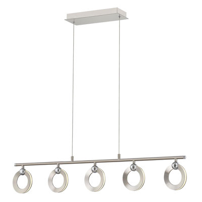 Drusie 5 - Light Dimmable LED Kitchen Island Linear Chandelier
