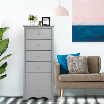 Allick 59 cm W Chest of 6 Drawers