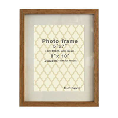 Cadre photo en bois pour photo 5 po x 7 po avec passe-partout 8 po x 10 po