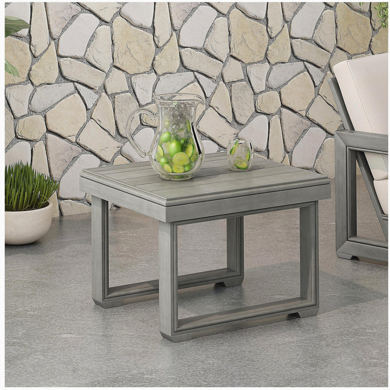 Table d'appoint WESTCHESTER, H 15,7 po x l 19,95 po x P 19,95 po, Gris