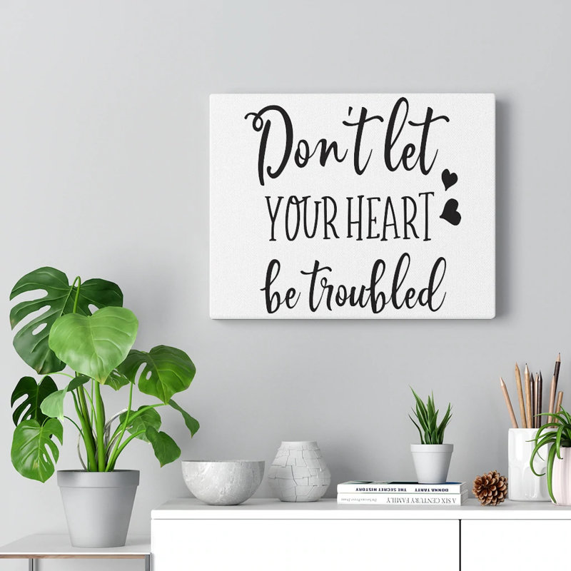 Let Your Heart - Wrapped Canvas Print, 30cm H x 41cm W