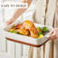 MALACASA Rectangle Stoneware Au Gratin Dish Bakeware
