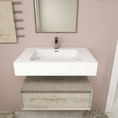 Alysa 30" Wall-Mounted Single Bathroom Vanity Set