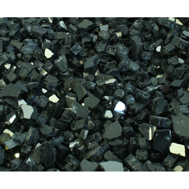 Foyer d’extérieur réfléchissant ou roches de lave-glace, Étincelle de minuit lumineuse