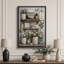 «Farmhouse Daisy Bath Shelf Arrangement», images de salle de bain, impression sur toile encadrée-132063735-132063740