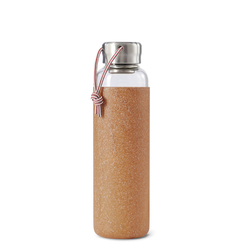 Black + Blum 600.3ml Glass Water Bottle, Brown