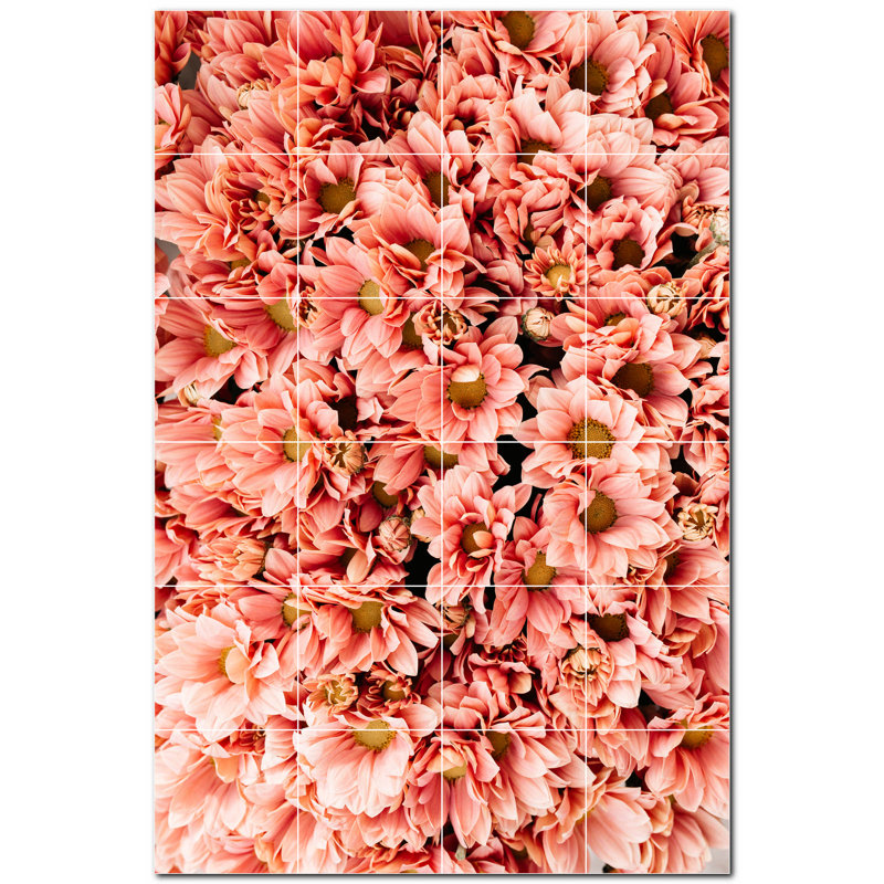 Murale décorative en céramique 4,25 po x 4,25 po