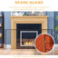 4 Panel Metal Fireplace Screen