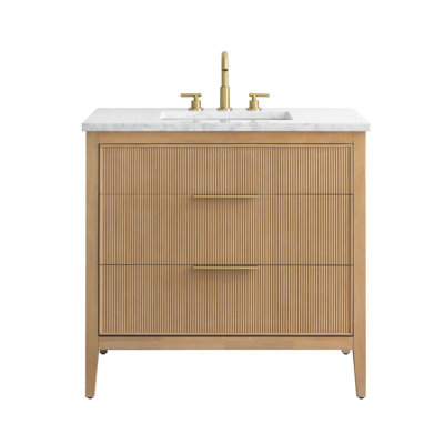 Bilroy 36'' Single Bathroom Vanity with Engineered Stone Top