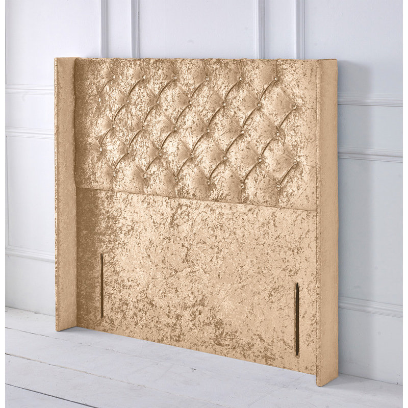 Upholstered Headboard, Single (3'), Gold