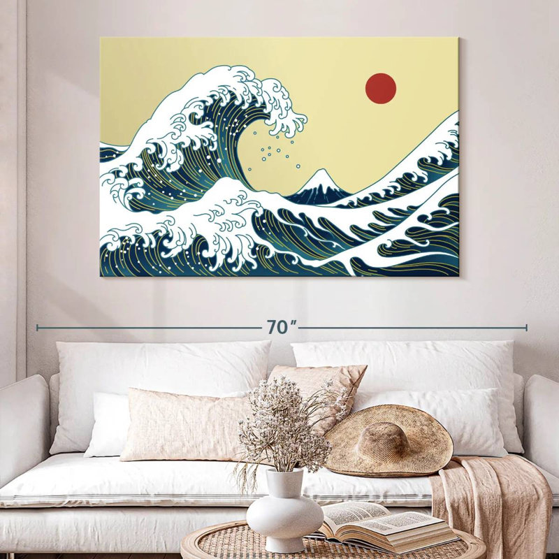 Gillard Great Wave Off Kanagawa, H 34 po x l 51 po