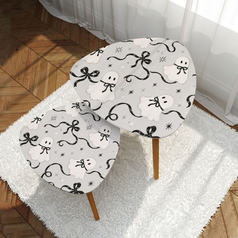 Ensemble de 2 tables basses gigognes Triangle