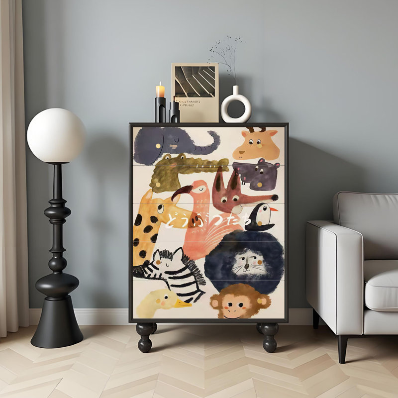 Commode d'appoint 5 tiroirs Ceridwen