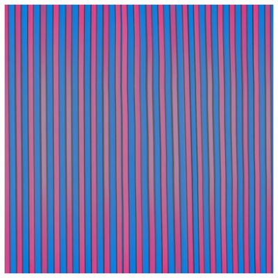 Blue Vertical Stripes Double Sided Throw Pillows