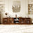 78.7"W Solid Wood Record Player Stand Audio Cabinet