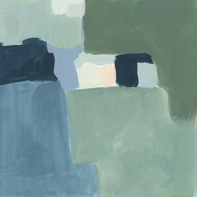 Sarcelle et sauge II par Victoria Barnes - peinture sur toile tendue