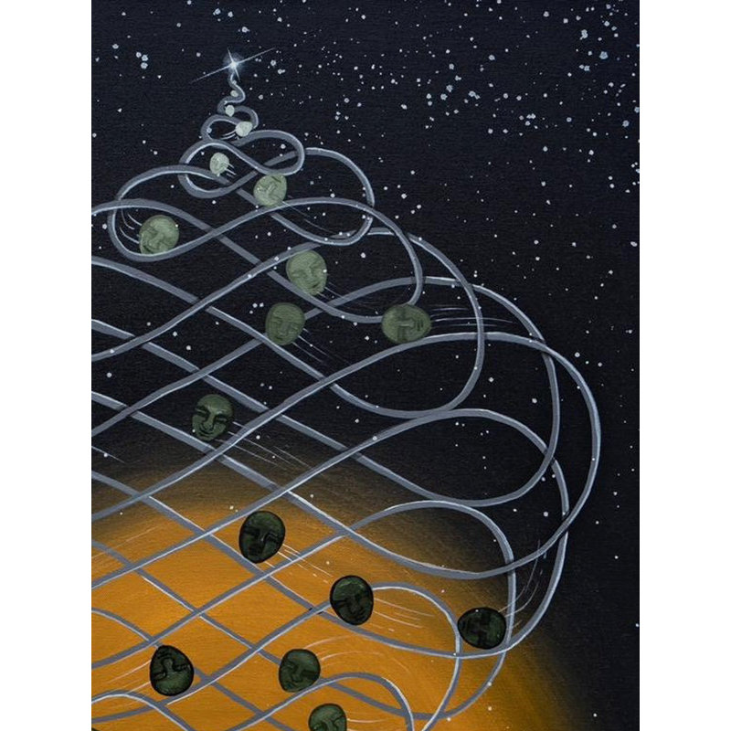 Infini à fini à infini | Acrylique sur toile | Par Prakash Garg