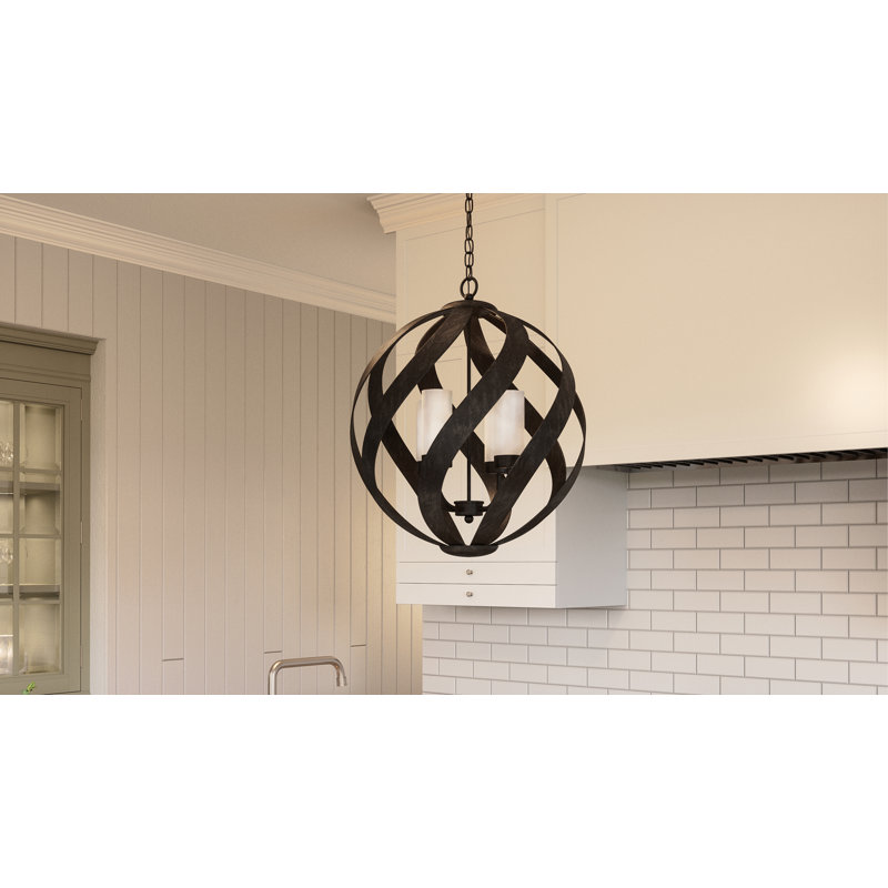 Victorino 4 - Light Dimmable Globe Chandelier