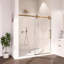 Porte de douche coulissante sans cadre élégante, durable, stable et peu encombrante-131676269